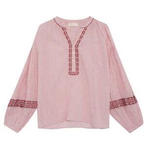 Maison Hotel Lina Blouse in Pink Provenza Stripe